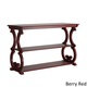 Lorraine Wood Scroll TV Stand Sofa Table by TRIBECCA HOME