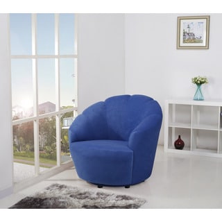 Newton Blueberry Swivel Barrel Chair