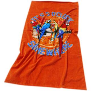 Margaritaville Rockin' Parrots Orange Beach Towel