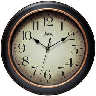 Infinity Instruments 12-inch Classic Kitchen Round Indoor Wall Clock