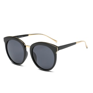 Dasein Fashion Retro Round Sunglasses with Metal Nose Bridge