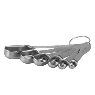 Flirty Kitchens Squared Stainless Steel Measuring Spoons (Set of 6)