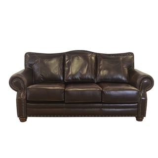 Made to Order Westford Genuine Top Grain Leather Nailhead Trimmed Sofa