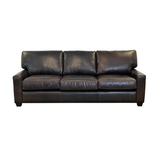 Made to Order Kenmore Studio Genuine Top Grain Leather Sofa