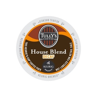 Tully's House Blend Decaf Extra Bold Coffee K-Cup Portion Pack