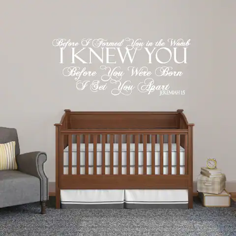 Before I Formed You Wall Decal