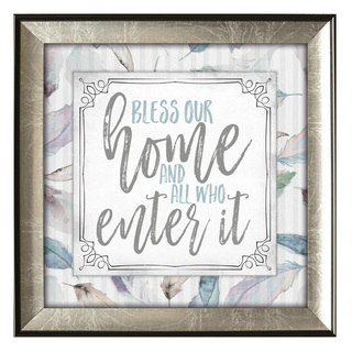'Bless Our Home' Subtle Kindness Collection Framed Wall Art