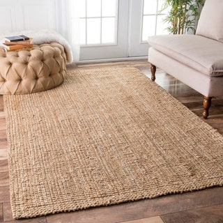 nuLOOM Handmade woven Jute Solid Runner Rug (2'6 x 8')