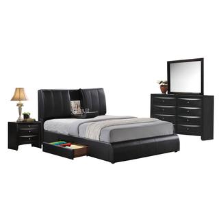 Acme Furniture Kofi Black 4-Piece Bedroom Set