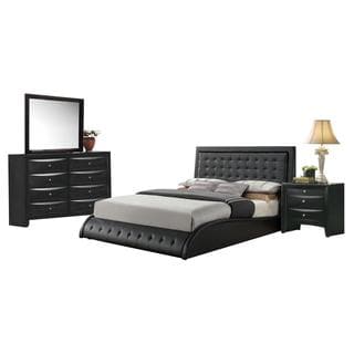 Black Acme Furniture Tirrel 4-Piece Bedroom Set