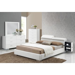 Acme Furniture Manjot White 4-Piece Storage Bedroom Set