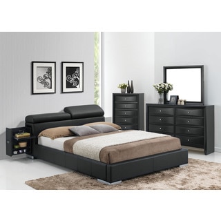 Acme Furniture Manjot 4-Piece Black Bedroom Set