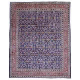 FineRugCollection Hand-knotted Semi-antique Persian Kashan Wool Oriental Rug (8'11 x 10'9)