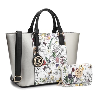 Dasein Classic Medium Tote Bag with Matching Wallet