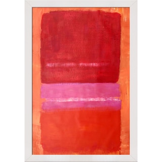 Mark Rothko 'Untitled (Red), 1956' Hand Painted Framed Oil Reproduction on Canvas