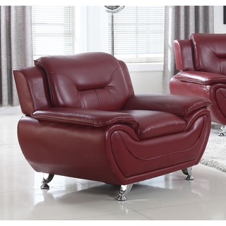 Deliah Faux Leather Relaxing Accent Chair