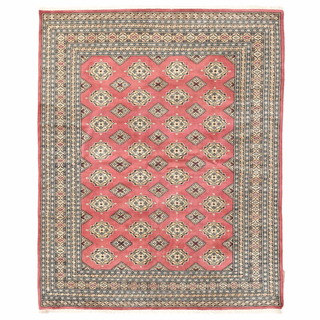 Herat Oriental Pakistani Hand-knotted Bokhara Wool Rug (6'5 x 7'11)
