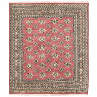 Herat Oriental Pakistani Hand-knotted Bokhara Wool Rug (6'6 x 7'5)
