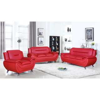 Deliah relaxing contemporary modern style 3pc sofa set-3 colors