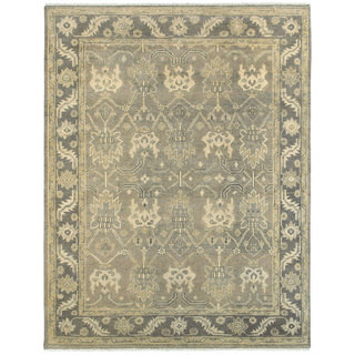 L and R Home Kareena Charcoal and Grey Indoor Area Rug (9' x 12')