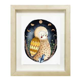 Wynwood Studio 'Dreaming Owl' Framed Art