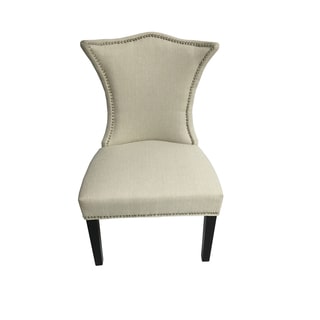 Linda Ivory Stallion Linen Chair