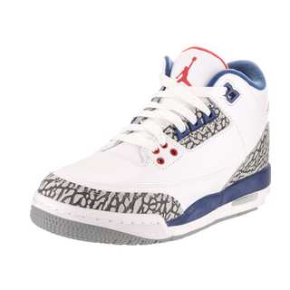 Nike Jordan Kids' Air Jordan 3 Retro Og Bg White Leather Basketball Shoe