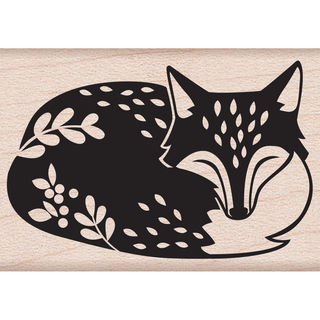 Hero Arts Mounted Rubber Stamp By Lia 2X1.25 -Sleeping Fox