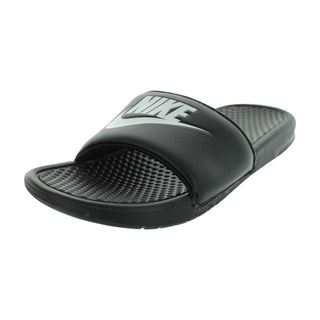 Nike Men's Benassi JDI Black Synthetic Leather Sandals