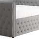 Knightsbridge Full Size Tufted Nailhead Chesterfield Daybed and Trundle by SIGNAL HILLS