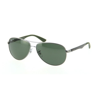 Ray-Ban RB8313 004/N5 Gunmetal/Green Frame Polarized Green 61mm Lens Sunglasses