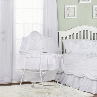 Dream On Me 'Lacy' White Plastic Portable 2-in-1 Bassinet and Cradle