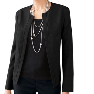 Affinity Apparel Women's Wool-blend Chanel-inspired Blazer