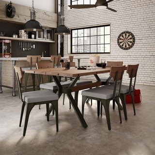 Amisco Rally Metal Chair and Laredo Table, Dining set