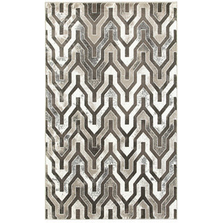 L and R Home Adana Beige and Brown Indoor Accent Rug (1'10 x 3'1)