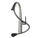 Stainless Steel Brushed Nickel Finish Pull Out Sprayer Solid Brass Kitchen / Island / Bar Faucet