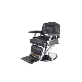BarberPub Hydraulic Recline Black Hair Salon Chair