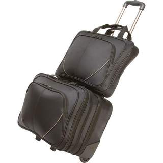 Maxam 2-piece Rolling Carry-on Business Overnight and Laptop Briefcase Luggage Set