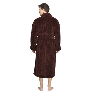 Men's Shawl Fleece Bathrobe Turkish Soft Plush Robe