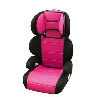 Dream On Me Black and Pink Deluxe Booster Car Seat