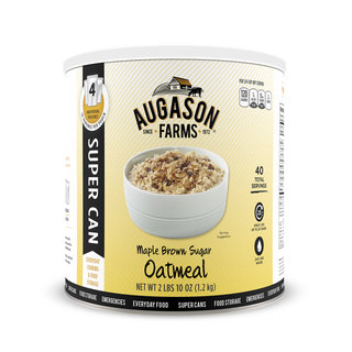Augason Farms #10 Super Can 42-ounce Maple Brown Sugar Oatmeal