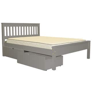 Full Bed Gray with Drawers