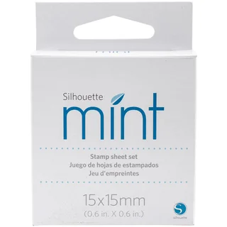 Silhouette Mint Stamp Sheets .5"X.5" 2/Pkg-