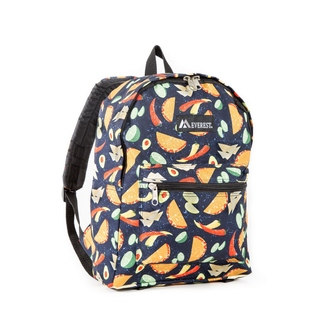 Everest Tacos Pattern15-inch Backpack with Padded Shoulder Straps