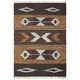 Brown Matador Leather Chindi Rug (5x8') - Thumbnail 0