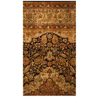 Herat Oriental Indo Hand-knotted Vegetable Dye Oushak Wool Rug (2'2 x 4')