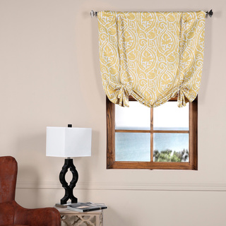 Exclusive Fabrics Abstract Blackout Tie-up Window Shade