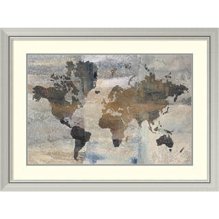 Framed Art Print 'Stone World (Map)' by Avery Tillmon 40 x 30-inch
