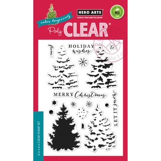 Hero Arts Clear Stamps 4X6-Color Layering Christmas Tree