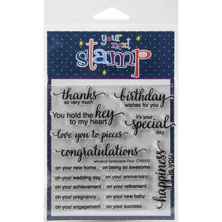 Your Next Stamp Clear Stamps 4"X4"-Whatnot Sentiment 4
